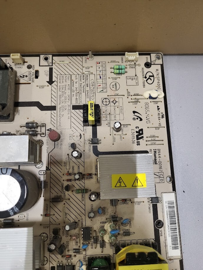 SIP400C Power Board for Hansol LCD TV – Untested, For Parts or Repair