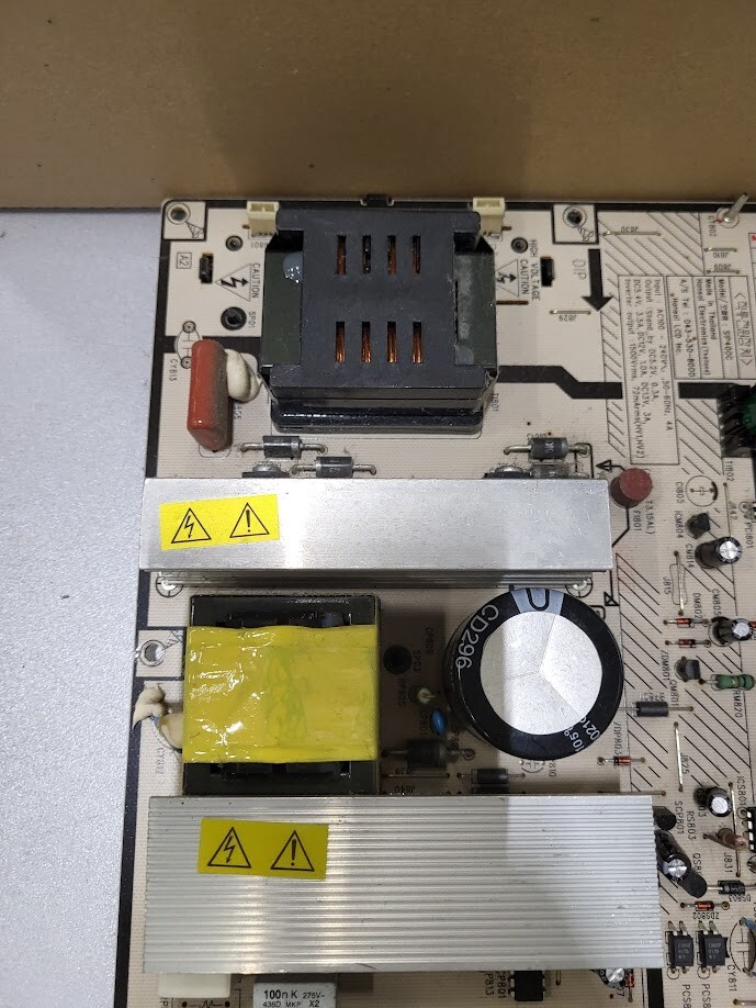 SIP400C Power Board for Hansol LCD TV – Untested, For Parts or Repair