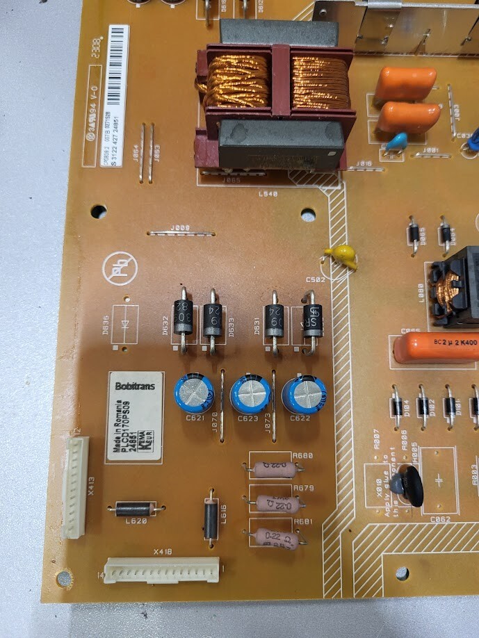 PLCD170P50S9 Power Board – Untested, For Parts or Repair