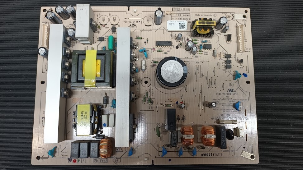 Used Sanken 3H267W PSC10270F Power Board - Non-Working for Parts/Repair