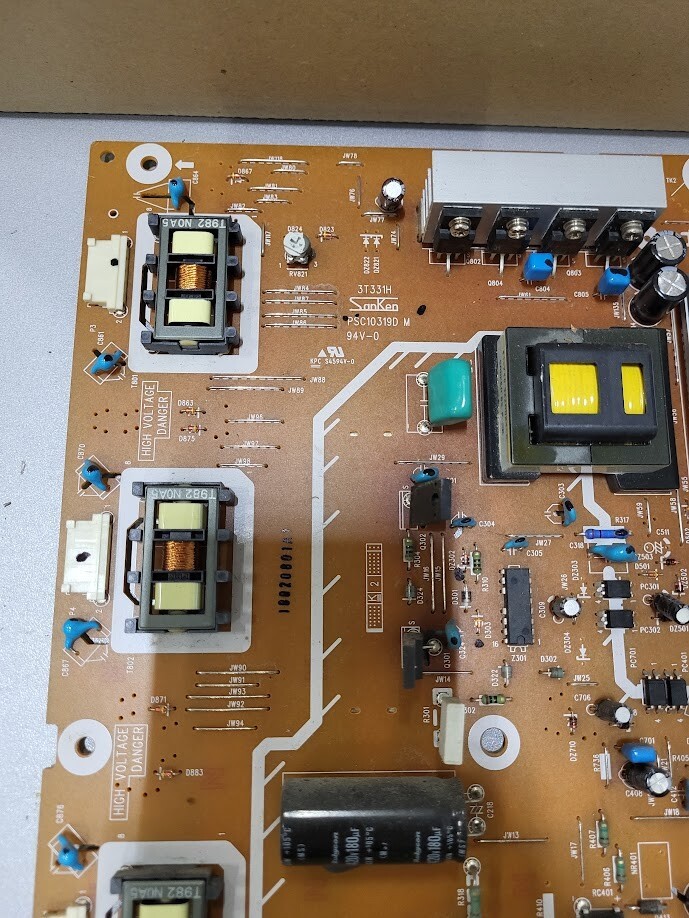 Sanken PSC10319D M Power Board - Untested, For Parts or Repair