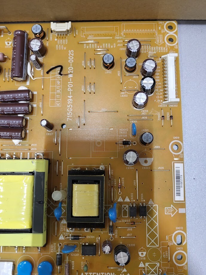 Power Supply Board 715G5194-P01-W20-002S – Ideal for Parts or Repair