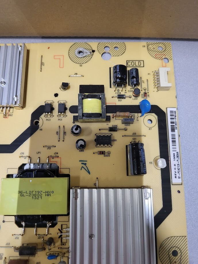 40-E421C6-PWC1XG Power Board - Untested