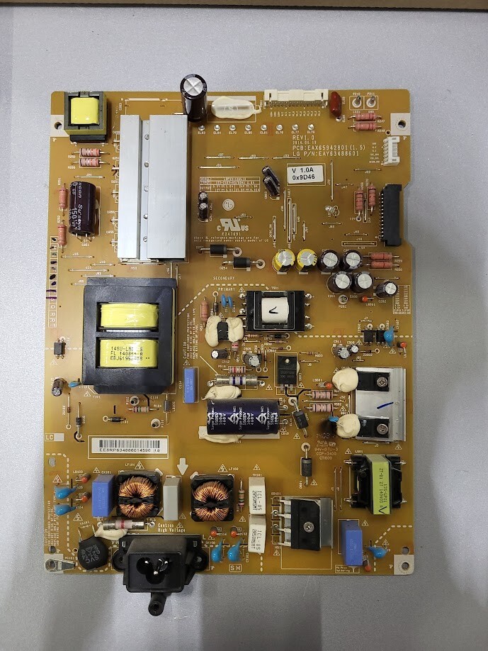 LGP40-14UL18 Power Supply Board (Untested) for Electronics Repair Projects