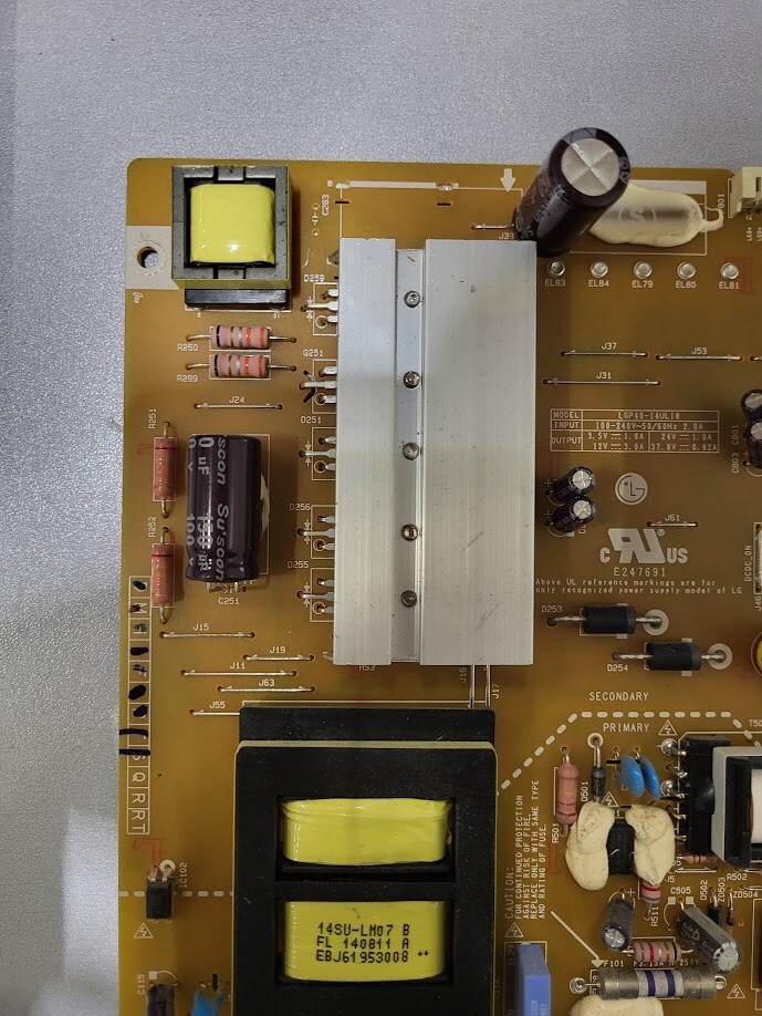 LGP40-14UL18 Power Supply Board (Untested) for Electronics Repair Projects