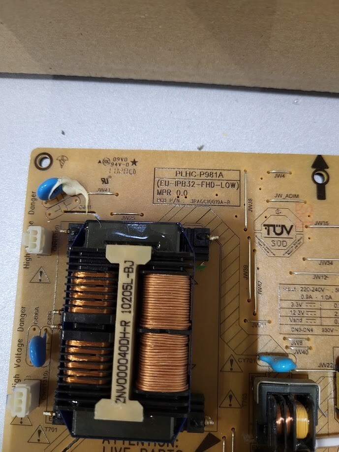 PLHC-P981A Power Supply Board - Untested Replacement Component