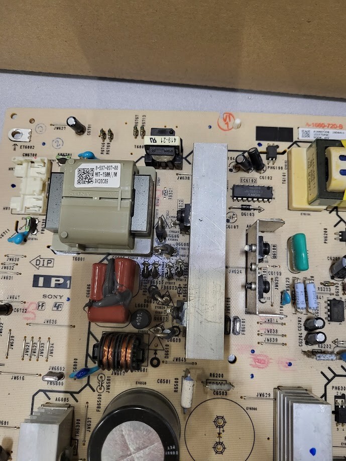 1-878-598-31 Power Supply Board - Untested For Parts