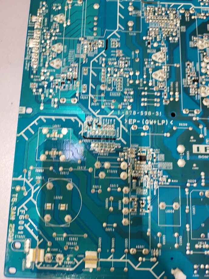 1-878-598-31 Power Supply Board - Untested For Parts