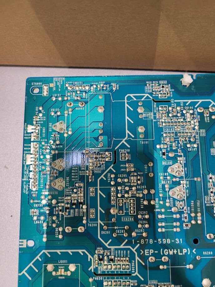 1-878-598-31 Power Supply Board - Untested For Parts