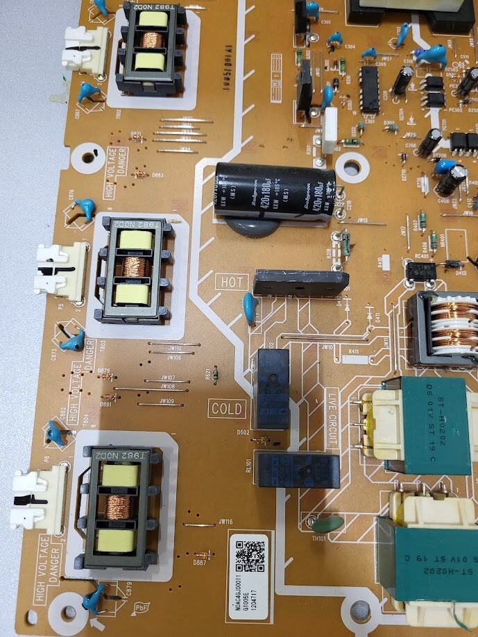 Sanken PSC10319D Power Supply Board for Repair and Parts Untested