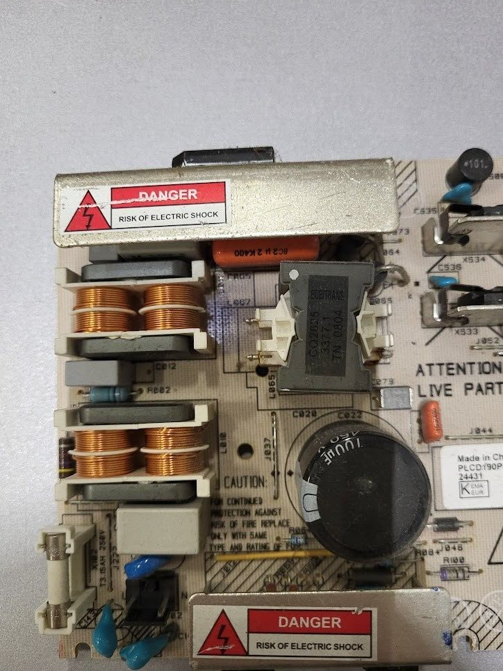 Bobiltrans PLCD190P3 Power Supply Board - For Parts or Repair Only