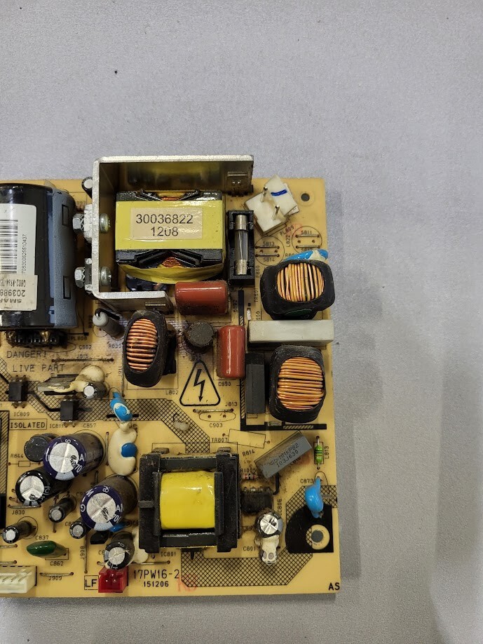 Vestel 17PW16-2 Power Supply Board - For Parts or Repair Only