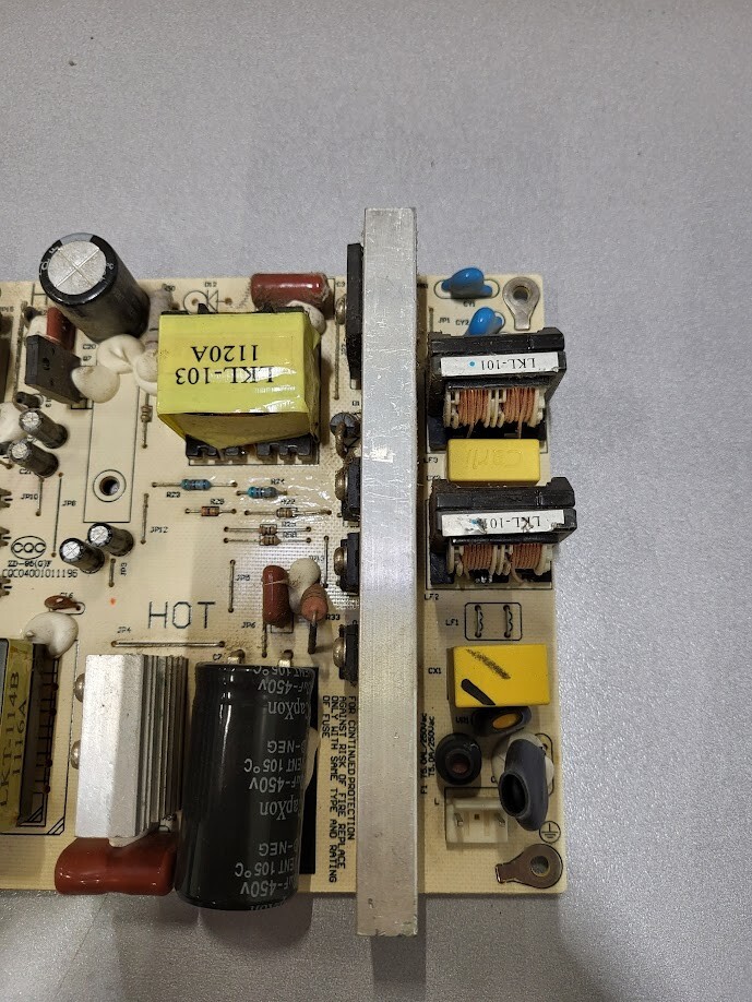 LK4180-001F Power Supply Board - For Parts or Repair Only