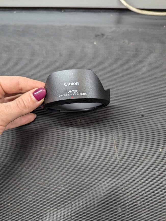 Camera Lens Hoods Canon EW-73C and Tamron AD06 Used Mint Condition Used