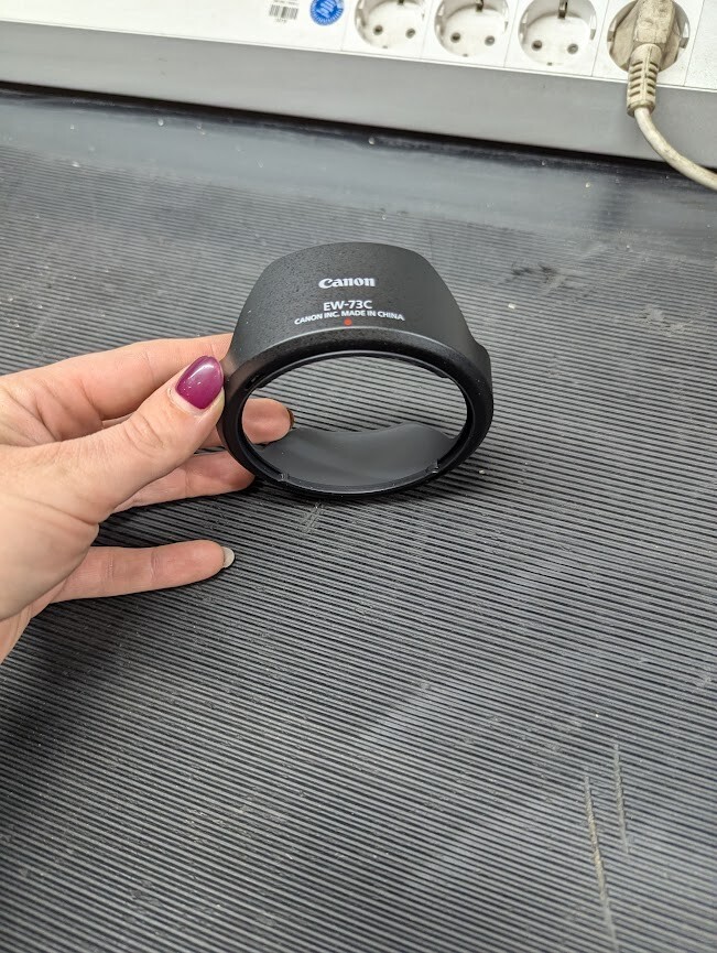 Camera Lens Hoods Canon EW-73C and Tamron AD06 Used Mint Condition Used