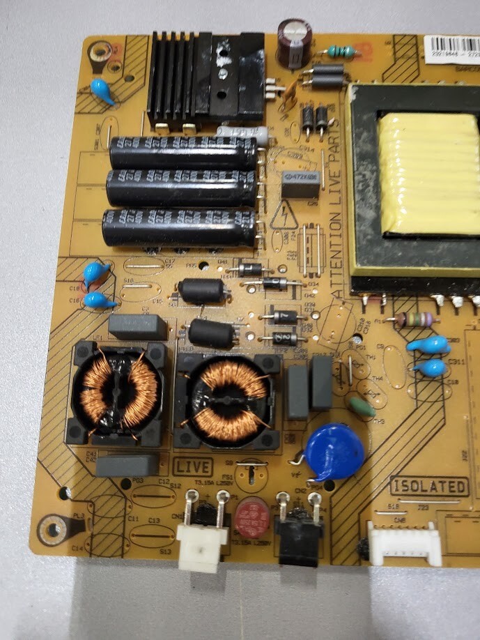 Vestel Power Supply Board 17IPS71 - Sold As-Is - Untested