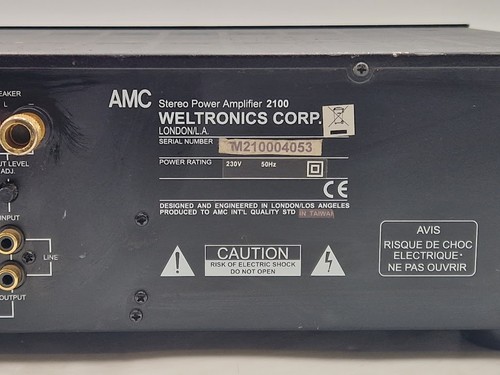 AMC Stereo Power Amplifier 2100 - Used, Working, No Accessories