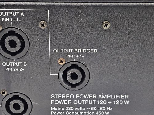 KH SA 240 Stereo Power Amplifier - Working, Cosmetic Wear