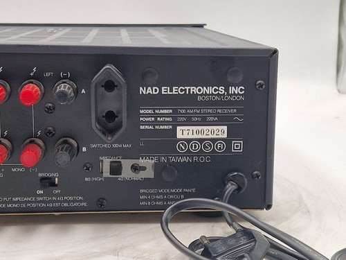 NAD 7100 AM/FM Stereo Receiver - Working, Scratched, No Cables