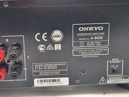 Onkyo A-9030 Integrated Amplifier - Used, No Accessories