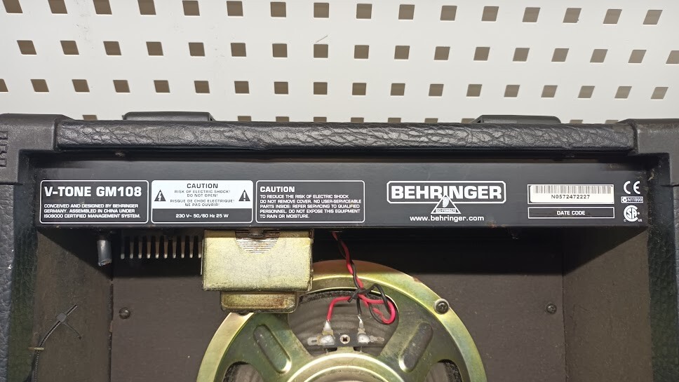 Behringer V-tone GM108 Guitar Amplifier - Used, Working, Sold As-Is