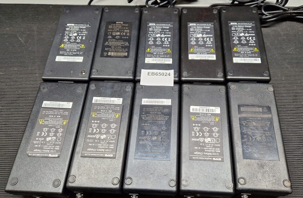 LOT Of 10 Adapter Various Models 42.0V 2.0A Used Working Without Power Cord