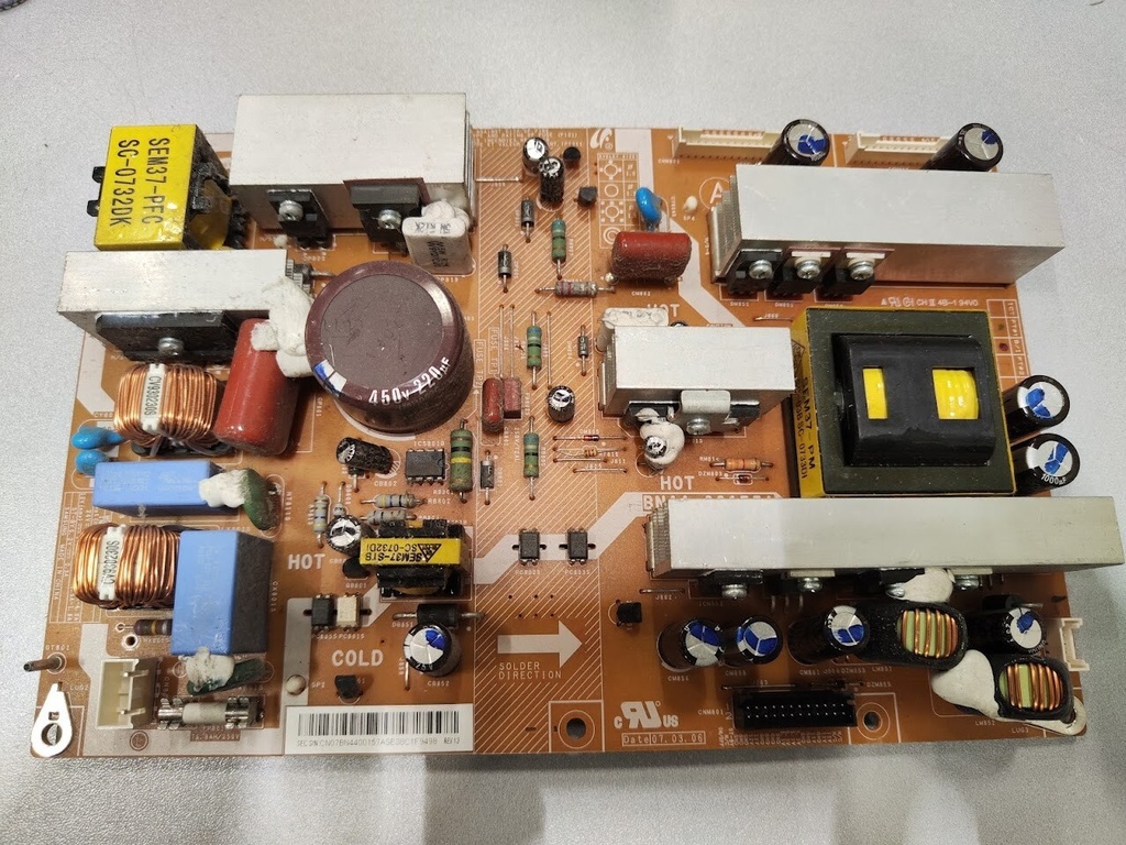 Scheda di alimentazione Samsung PSLF231S01A parti non testate o riparazione