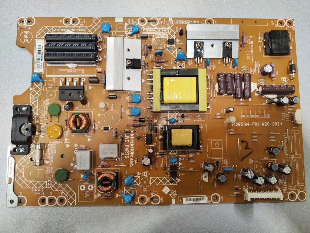 Power Supply Board 715G5194-P01-W20-002H for TV Repair Untested