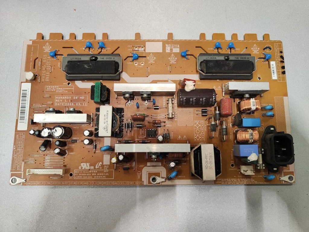 Samsung Power Supply Board BN44-00291A for Repair Parts Untested HV26HD 9SS 26"