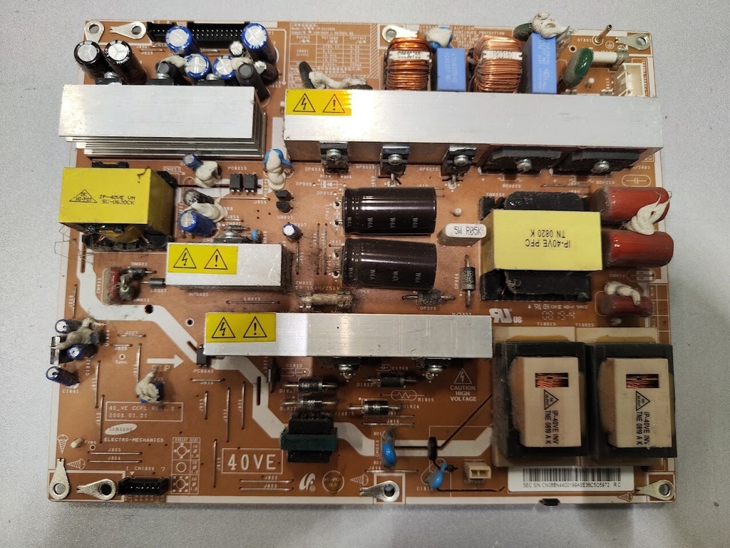 Samsung IP-211135A Power Supply Board Untested TV Parts for Repair Replacement