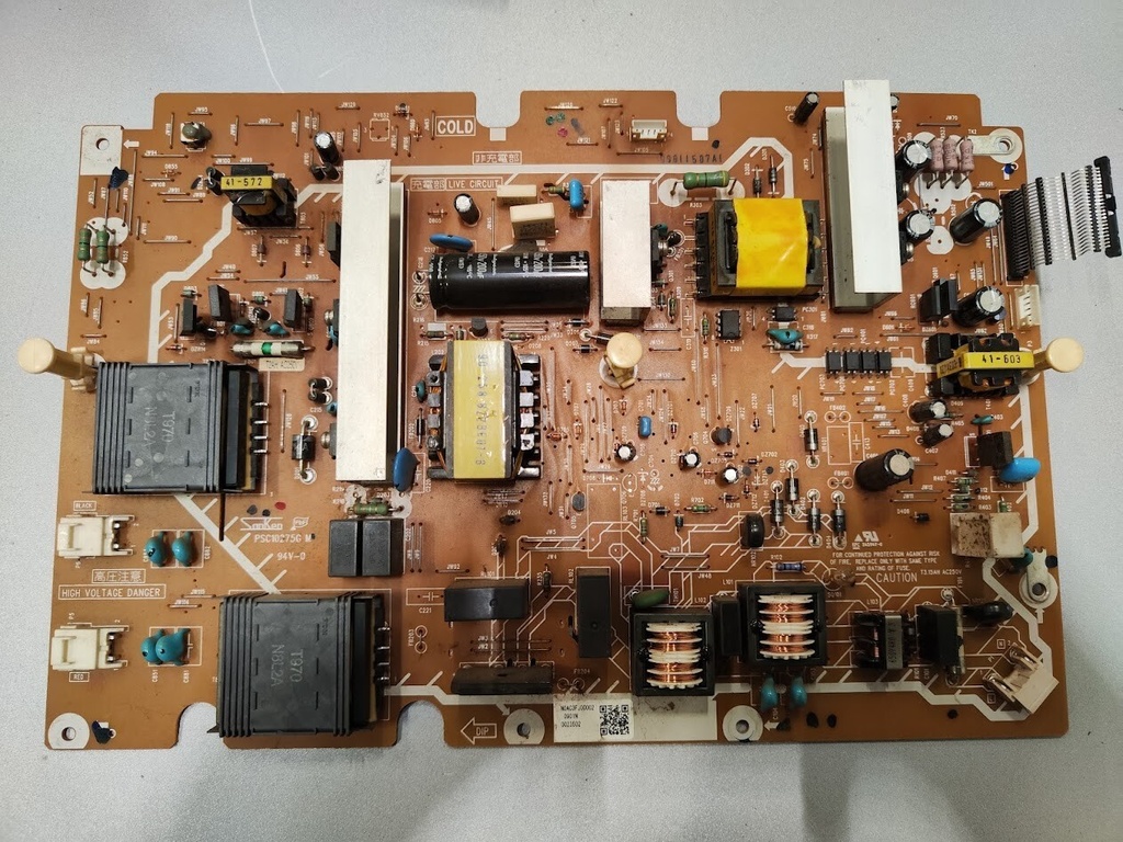 Scheda PCB alimentatore SanKen PSC10275G M per TV non testata per parti di ri...