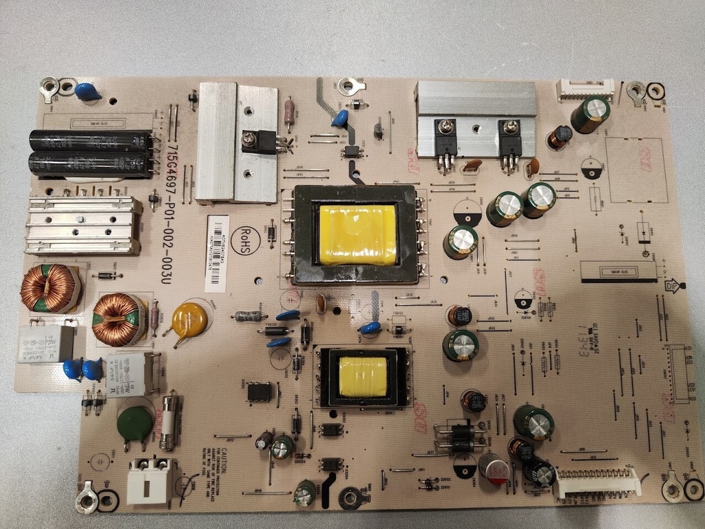 TV Power Supply Board 715G6497-P01-002-003U Not Tested Suitable for Parts