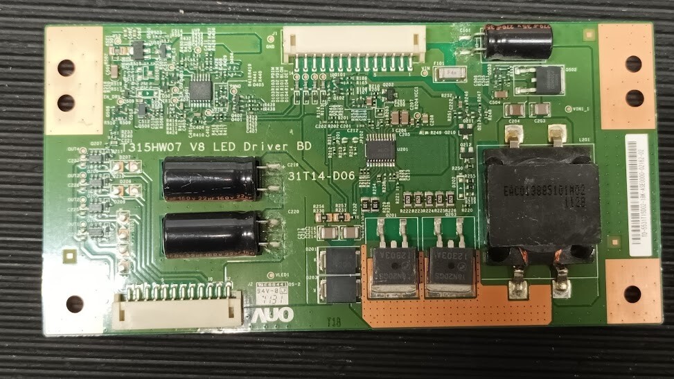 Used 315HW07 V8 LED Driver Board 31T14-D06 - Non Working for Parts/Repair