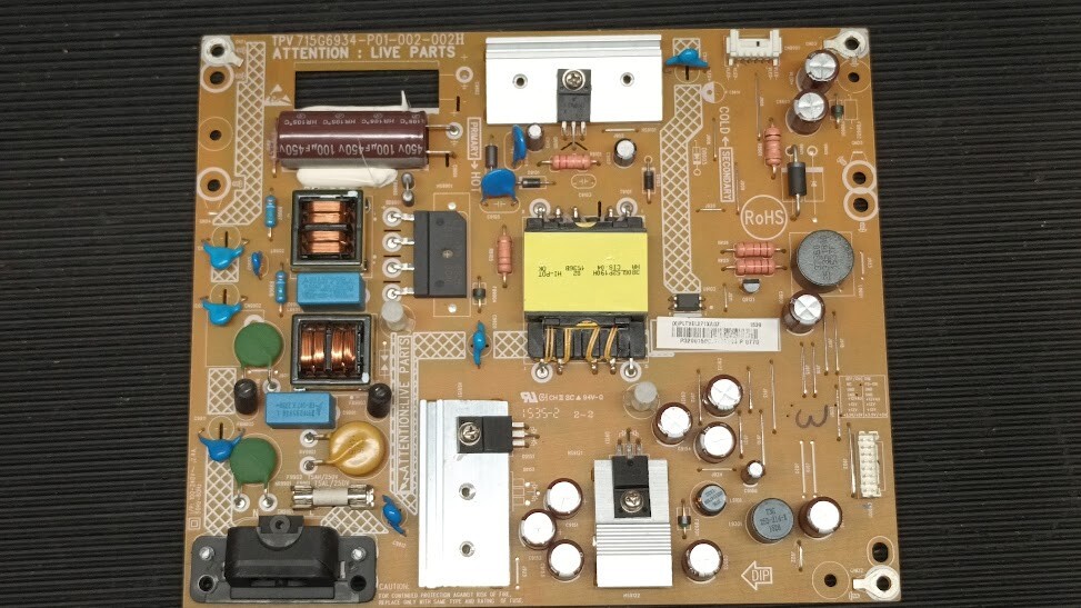 Used 715G6934-P01-002-002H Power Board - Non-Working for Parts/Repair