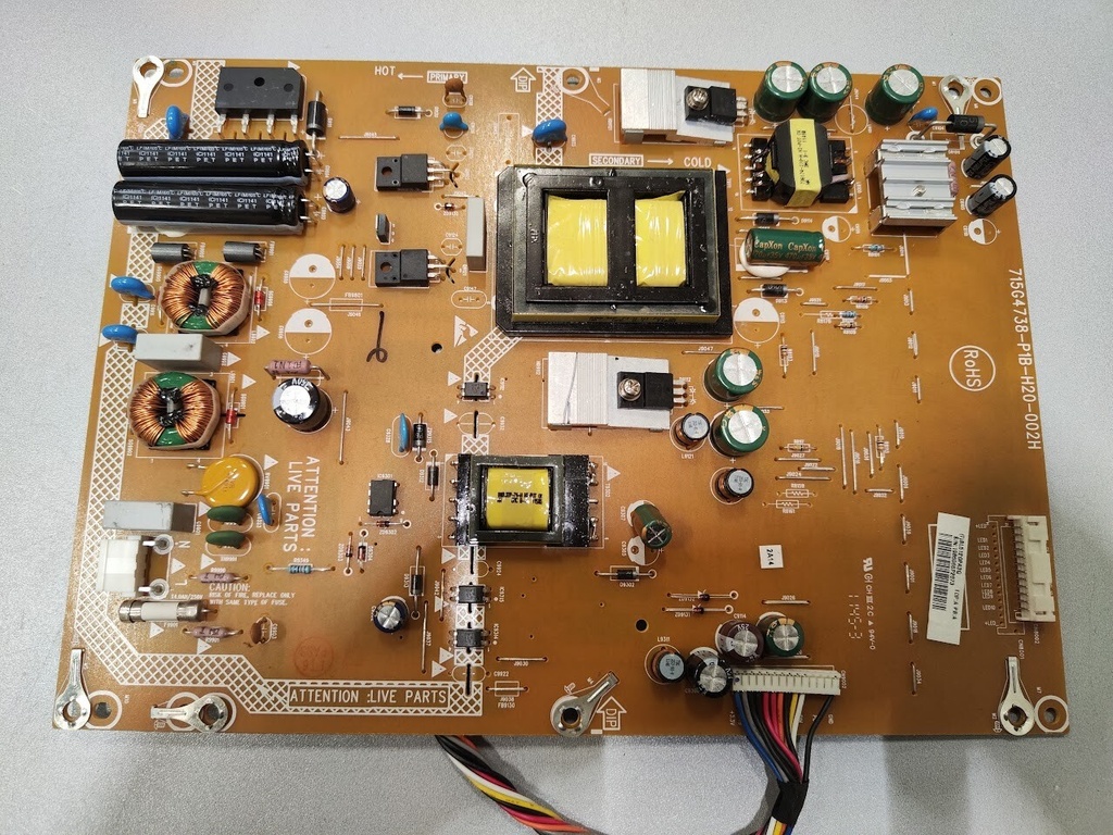 Power Supply Board 715G4738-P1B-H20-002H for Repair Parts Untested RoHS Complian