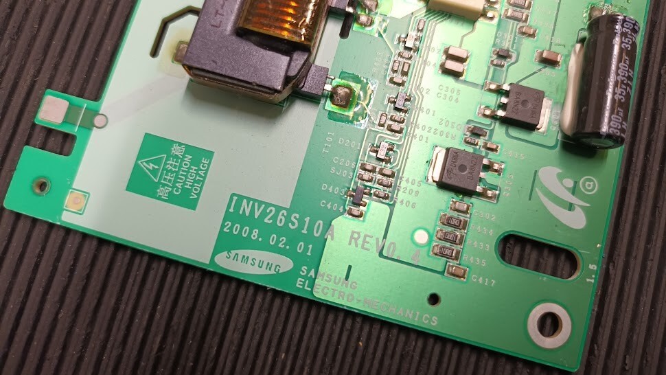 Used INV26S10 REV0.4 Samsung Electro-Mechanics PCB Board - Working