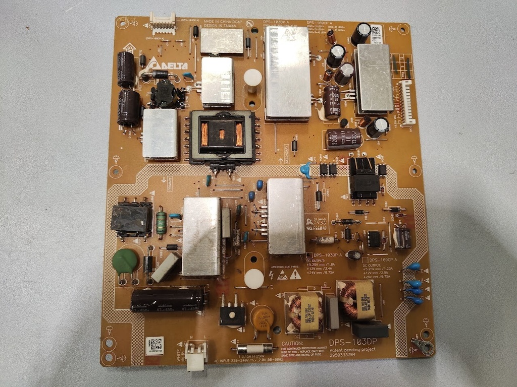 DPS-103DP A Power Supply Board for Repair Parts Untested 5.25V 12V 24V