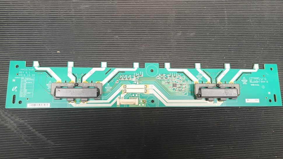 Non-Working INV32T4UB REV 0.1 PCB Board - For Parts or Repair, No Accessories