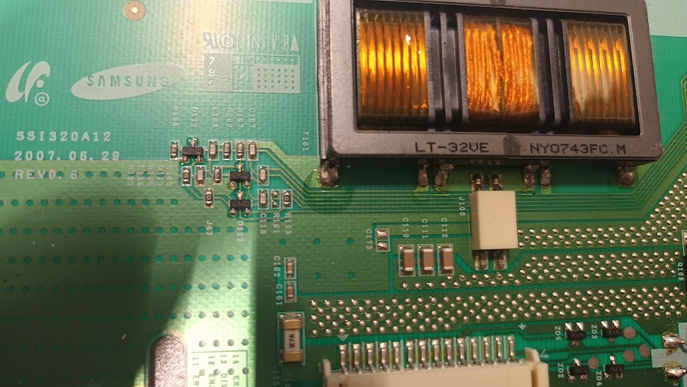 Samsung SSI320A12 Power Supply Board 2007.06.29 Rev 0.6, Used Working