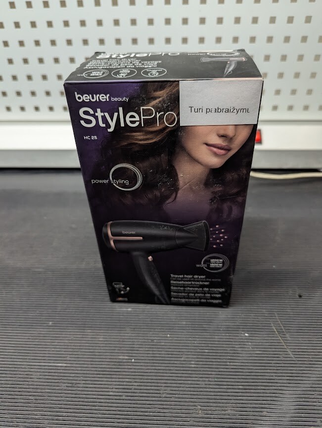 Beurer StylePro HC 25 Hair Dryer Black Used Working
