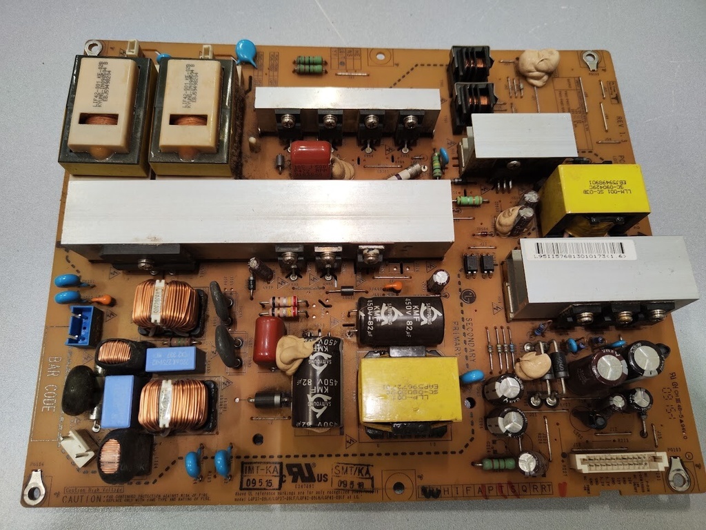 LG Power Supply Board EAX55357701/32 Rev 1.3 Fully Tested 220V 5V 12V 24V