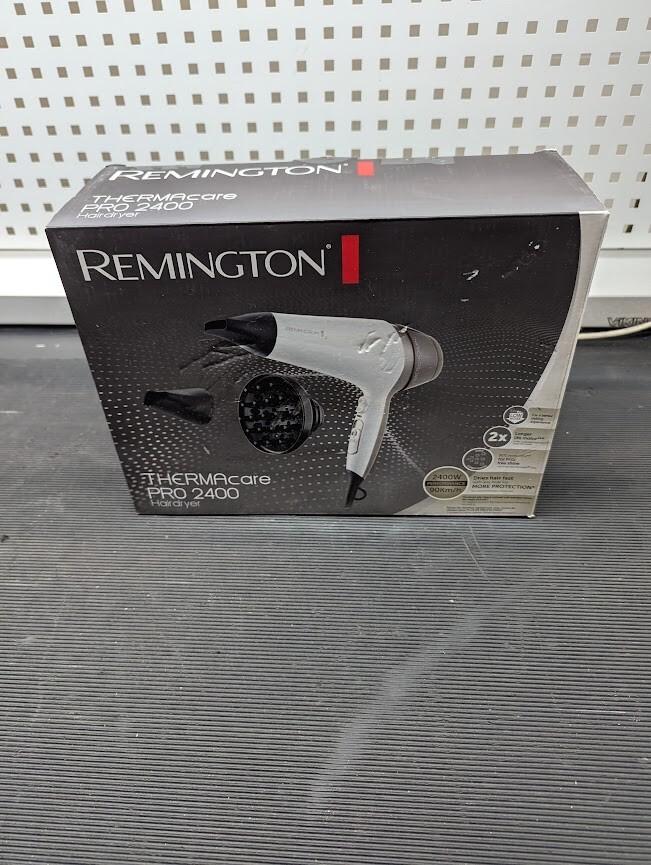 Remington ThermaCare PRO 2400 D5720 Hair Dryer White Used Working