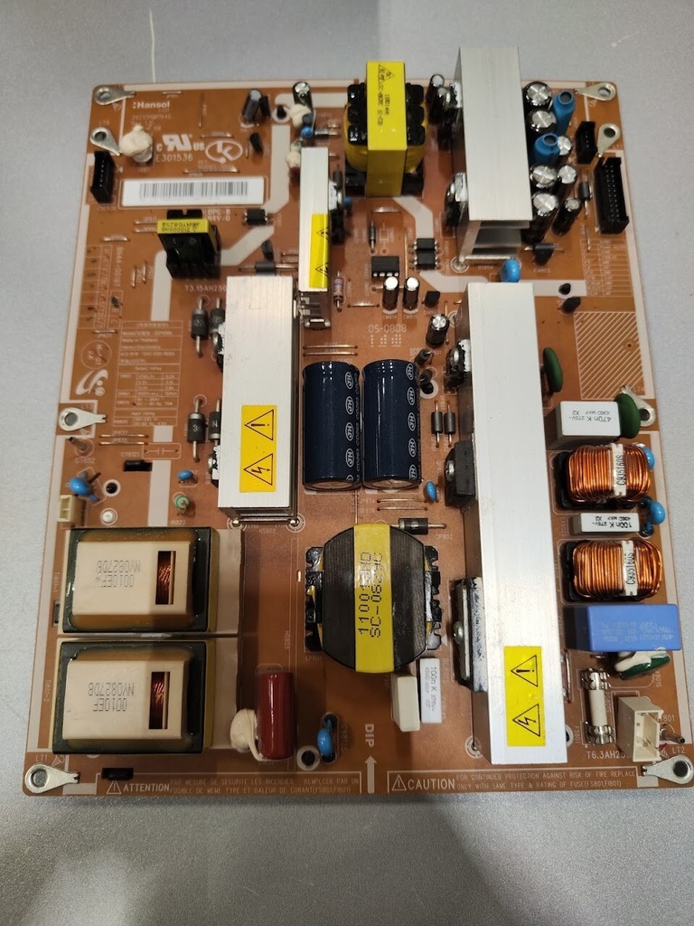 Hansol SIP408A Power Supply Board for LCD TV Fully Tested 100-240V Output 15V 5A