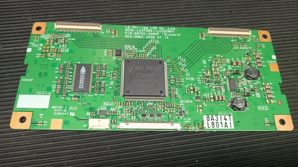LG Philips LCD T-Con Board 6870C-0060F LC370WX1/LC320W01 - Used Fully Functional