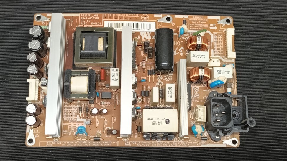 Used Samsung BN44-00339B Power Board P3237F1_AHS - Non-Working for Parts/Repair