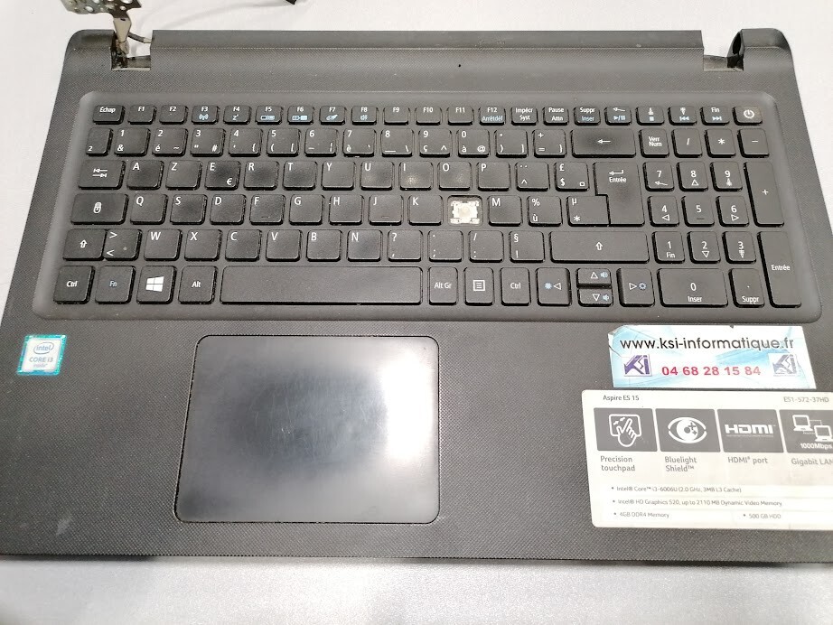 Acer Aspire ES 15 Laptop  Intel i3-6006U Not Working For Parts