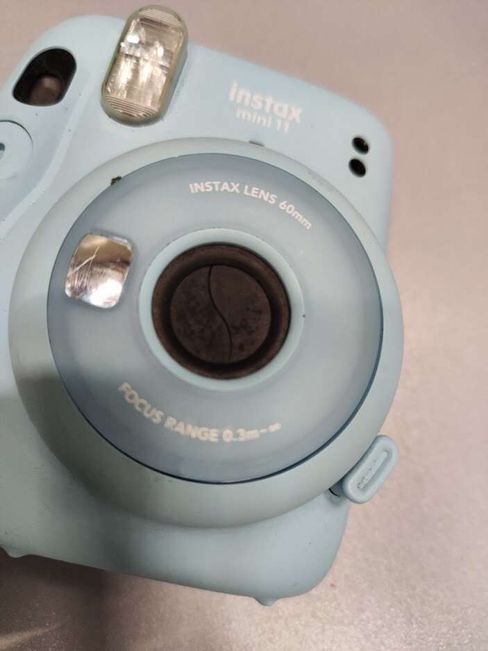 Fujifilm Instax Mini 11 Instant Camera Blue Not Working For Parts Only Camera