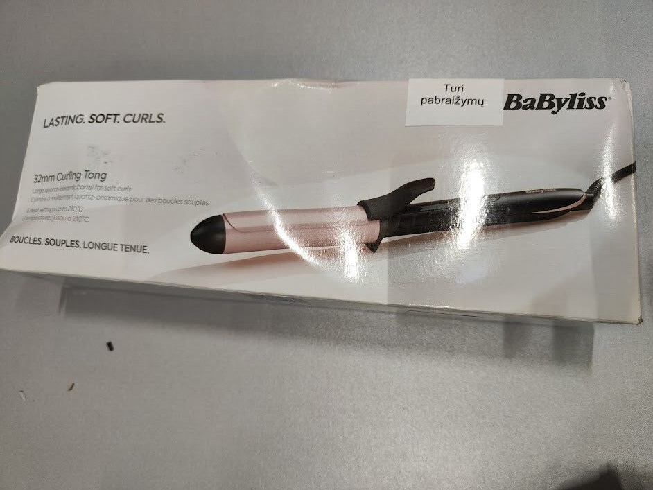 Babyliss C452E Lockenzange 32 mm Lockenstab pink gebraucht funktionstüchtig