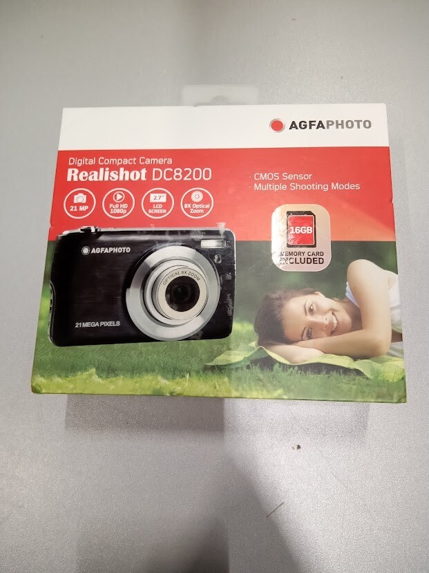 AgfaPhoto Realishot DC8200 18MP Full HD 8x Optical Camera Not Working For Parts