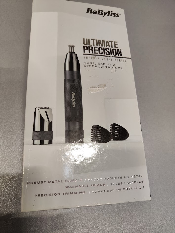 BaByliss Super-X Nose Ear Eyebrow Trimmer Incomplete SET Not Working For Parts
